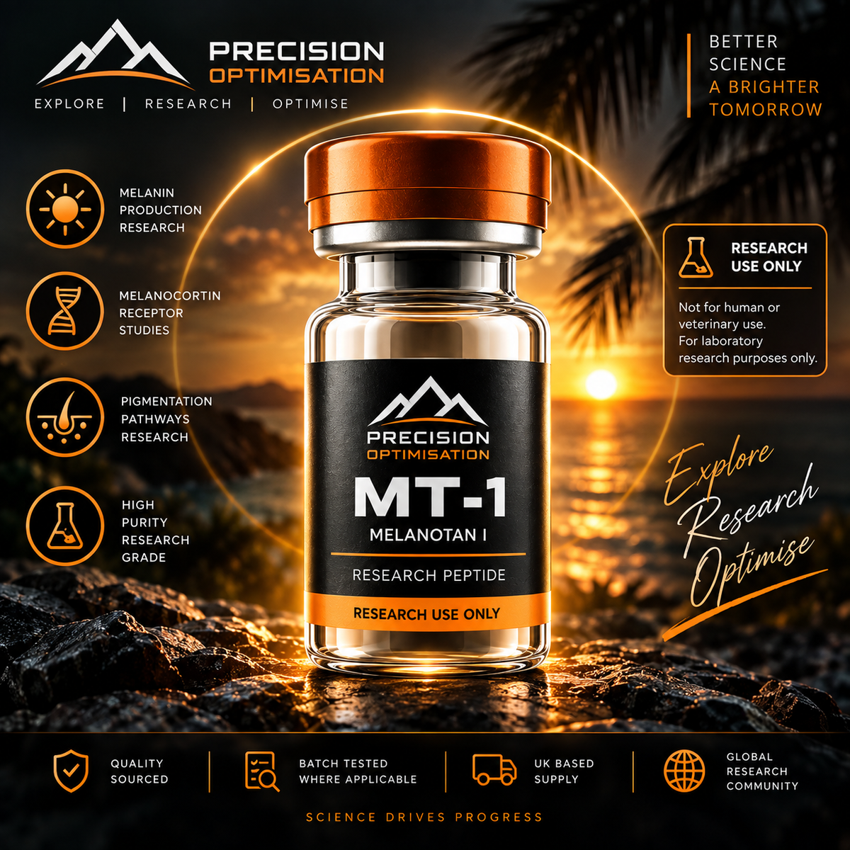 MT-1 ( Melanotan ) 10x 10mg